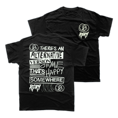 HAPPY SOMEWHERE T-SHIRT (BLACK)