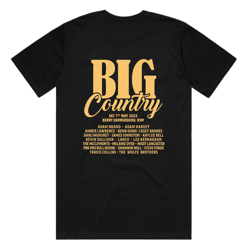 Big Country Festival Black Tee