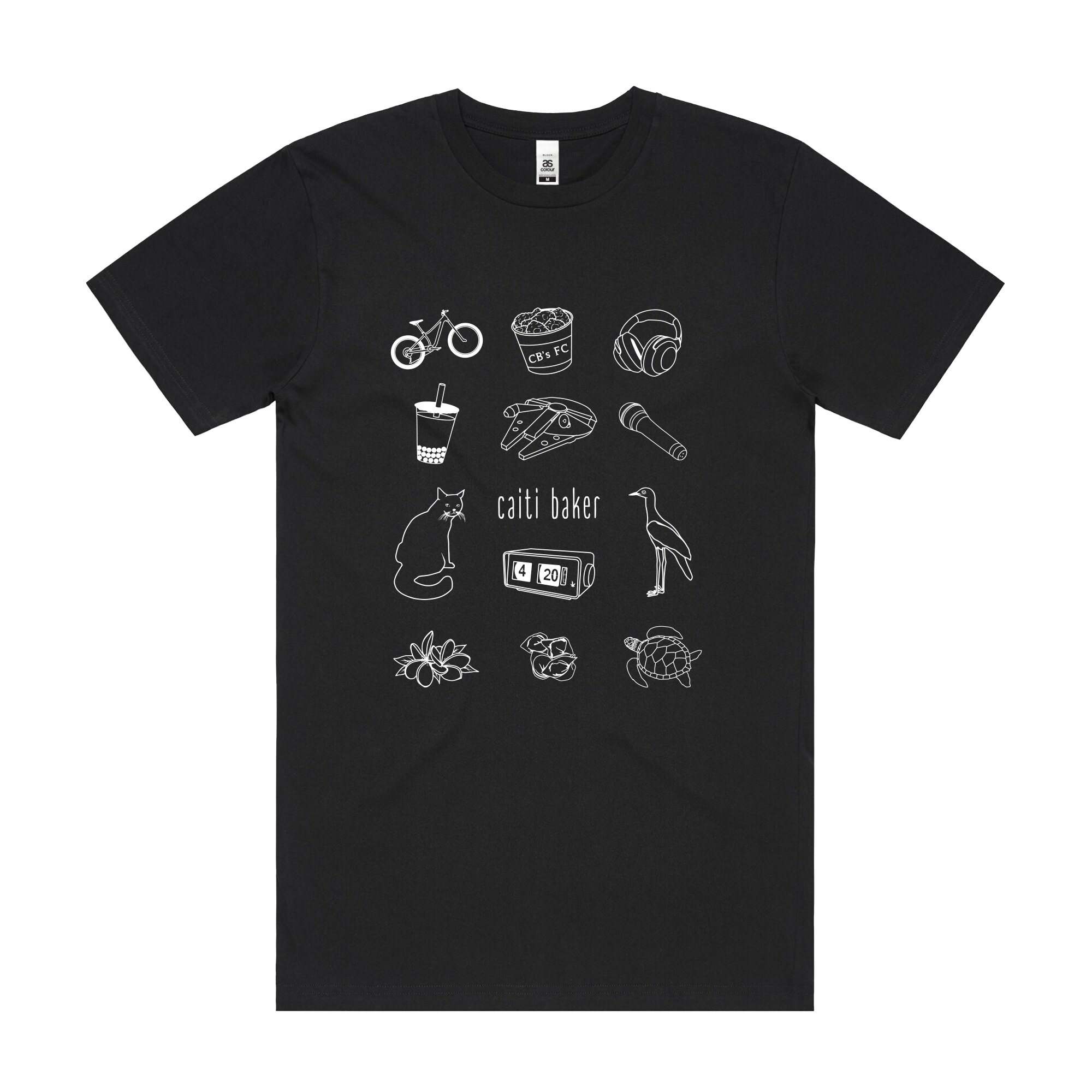 Caiti Baker | Icons T-Shirt (Black)