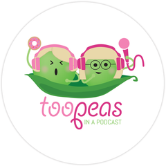 Too Peas Circle Sticker