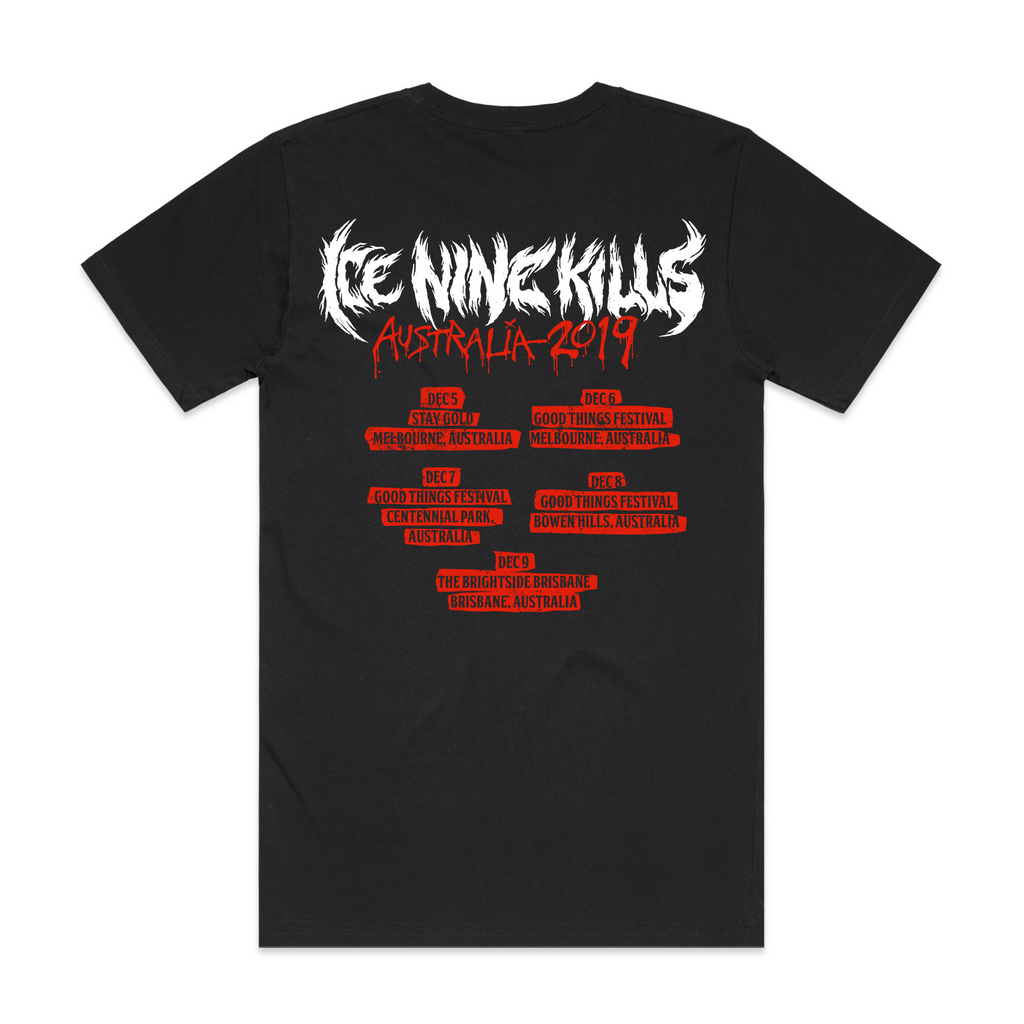 Ice Nine Kills 2019 Australian Tour Tee Merch Fan