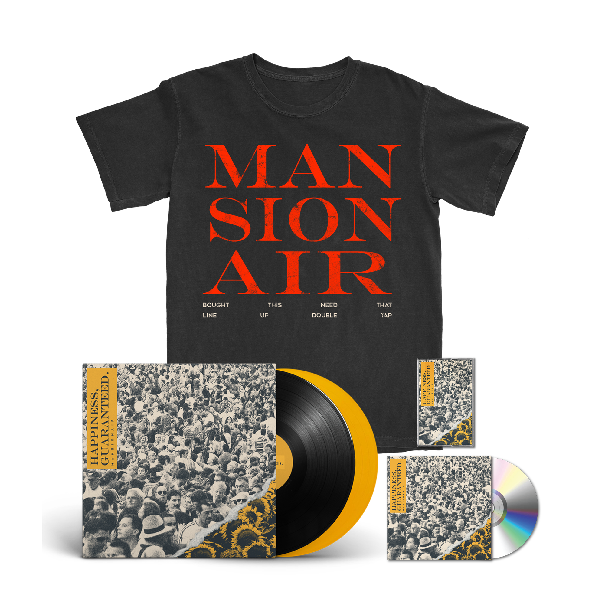 Mansionair | Double Tap T-Shirt + Music Bundle