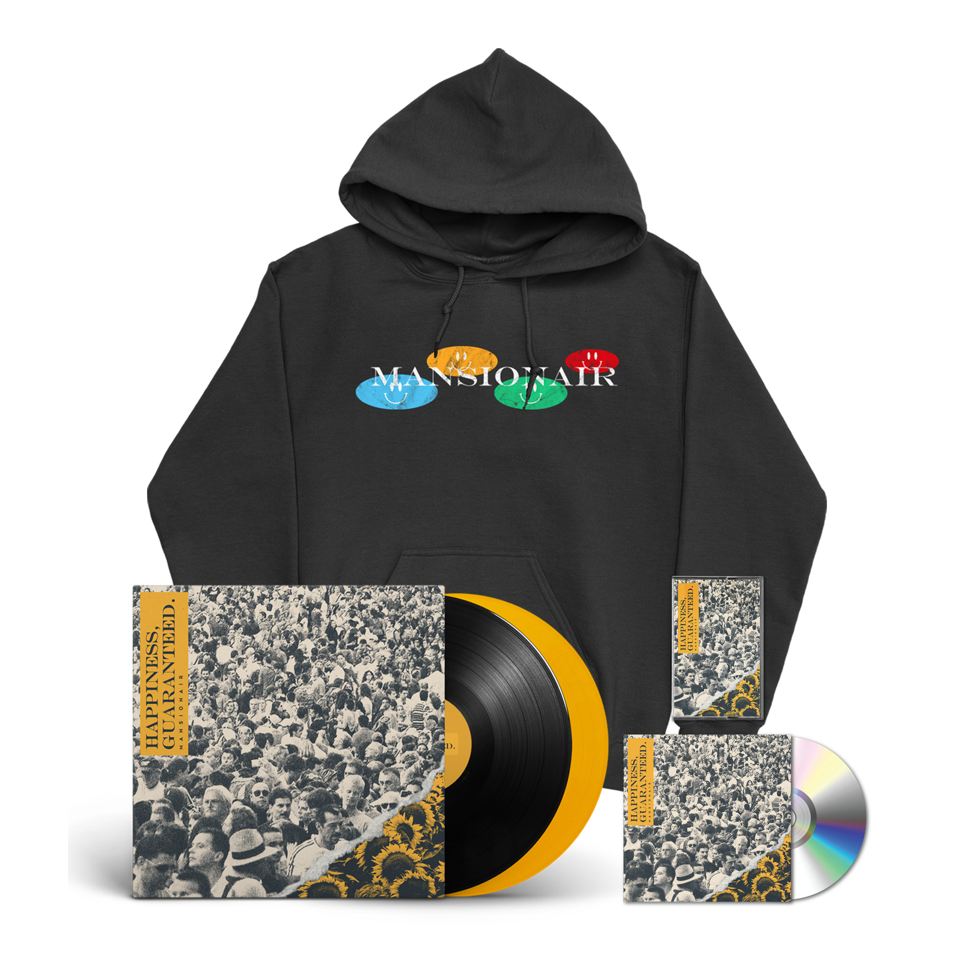 Mansionair | Smiley Hoodie + Music Bundle
