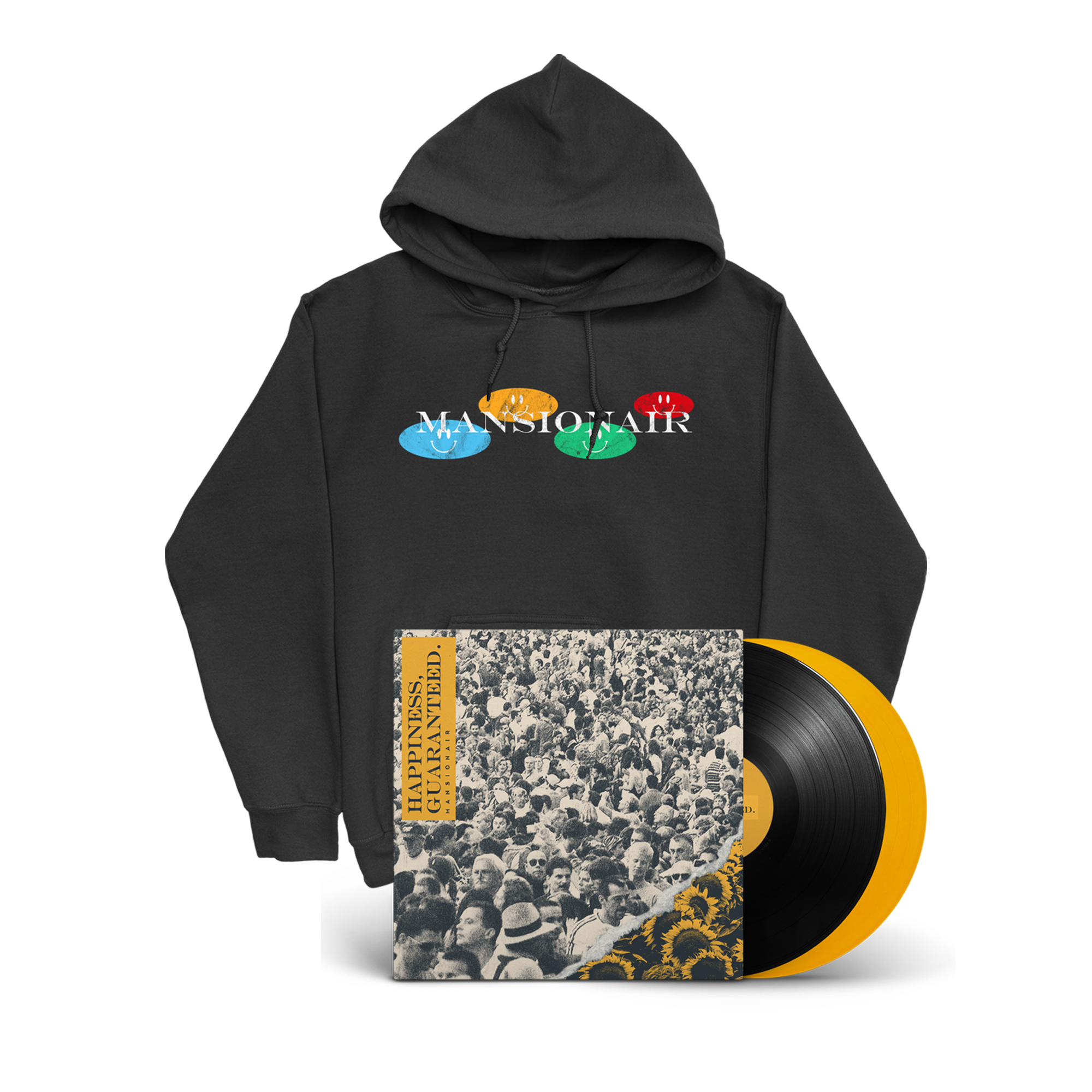 Mansionair | Smiley Hoodie + Vinyl Bundle