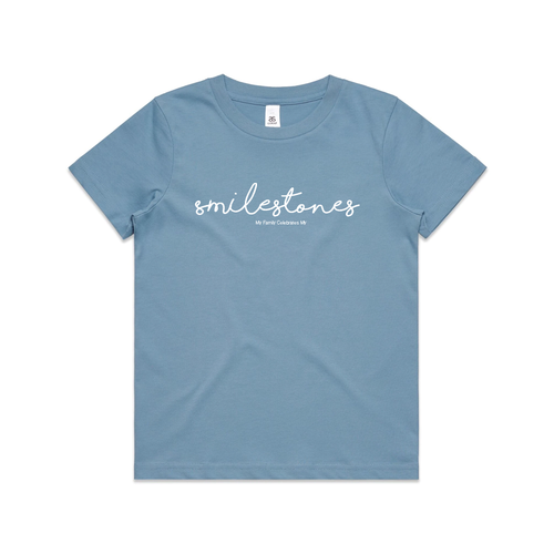 Smilestones Kids T-Shirt (Blue)
