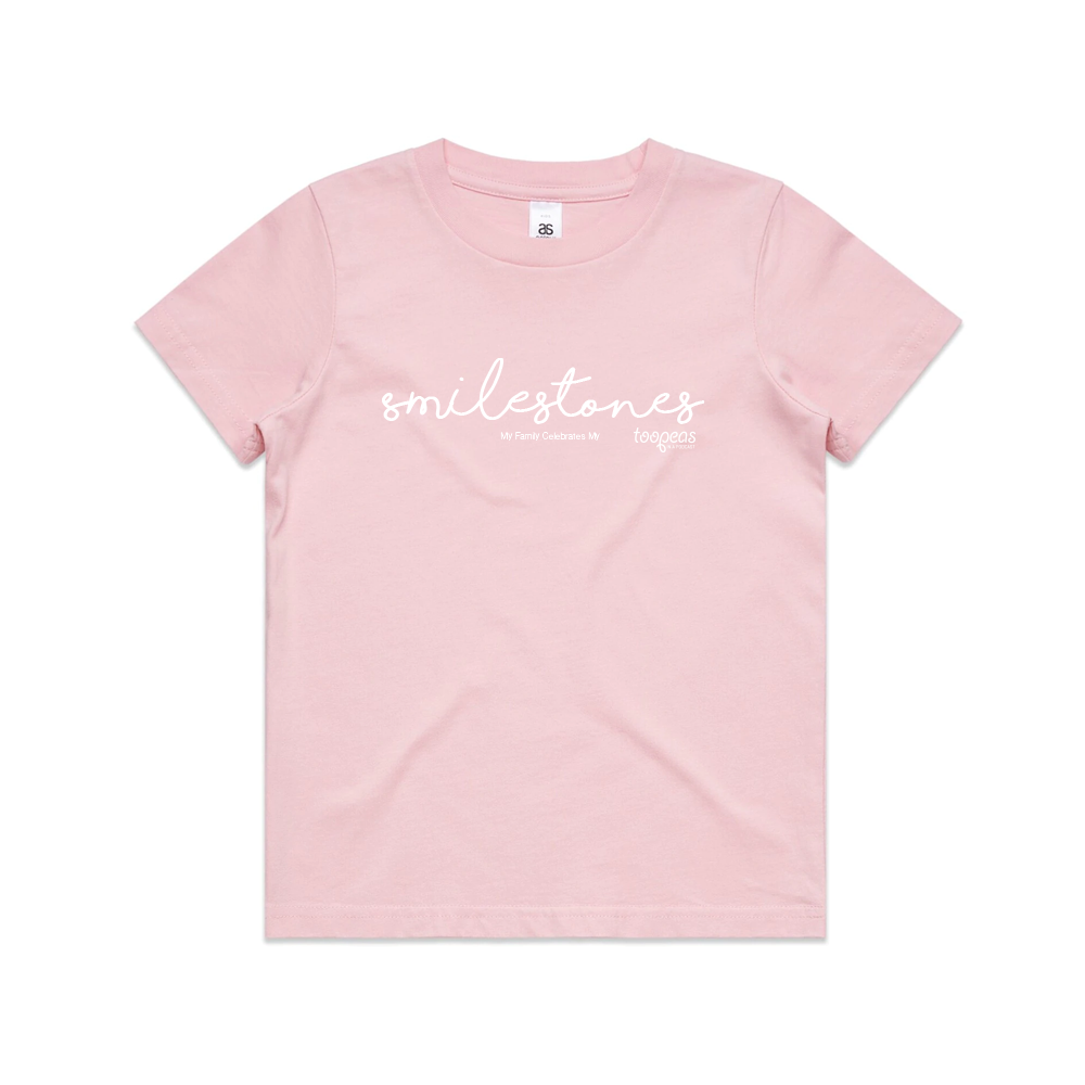 Smilestones Kids T-Shirt (Pink)