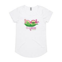 Too Peas White Logo T-Shirt