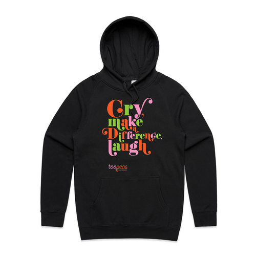 Too Peas Cry Make A Difference Laugh Hood