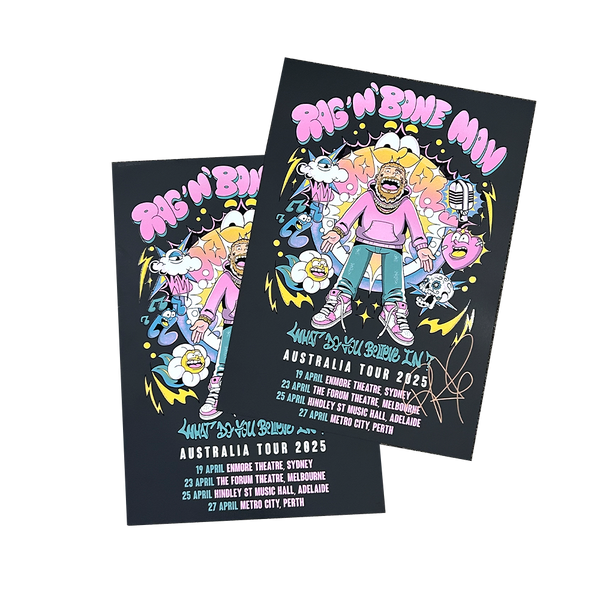 What Do You Believe In? 2025 Aus Tour Poster