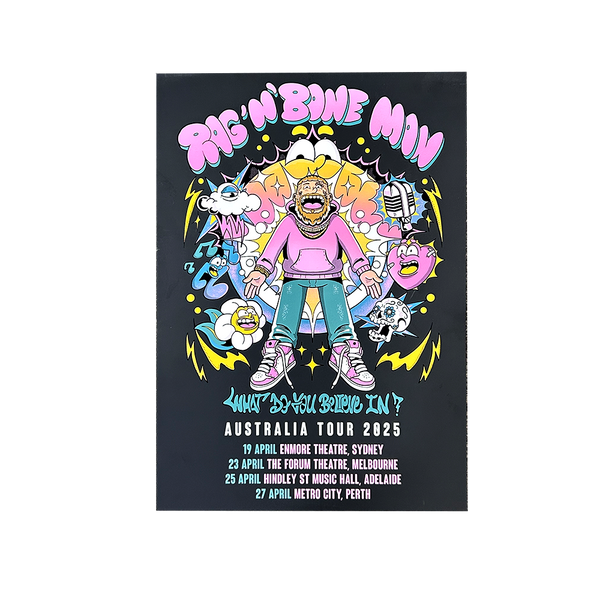 What Do You Believe In? 2025 Aus Tour Poster