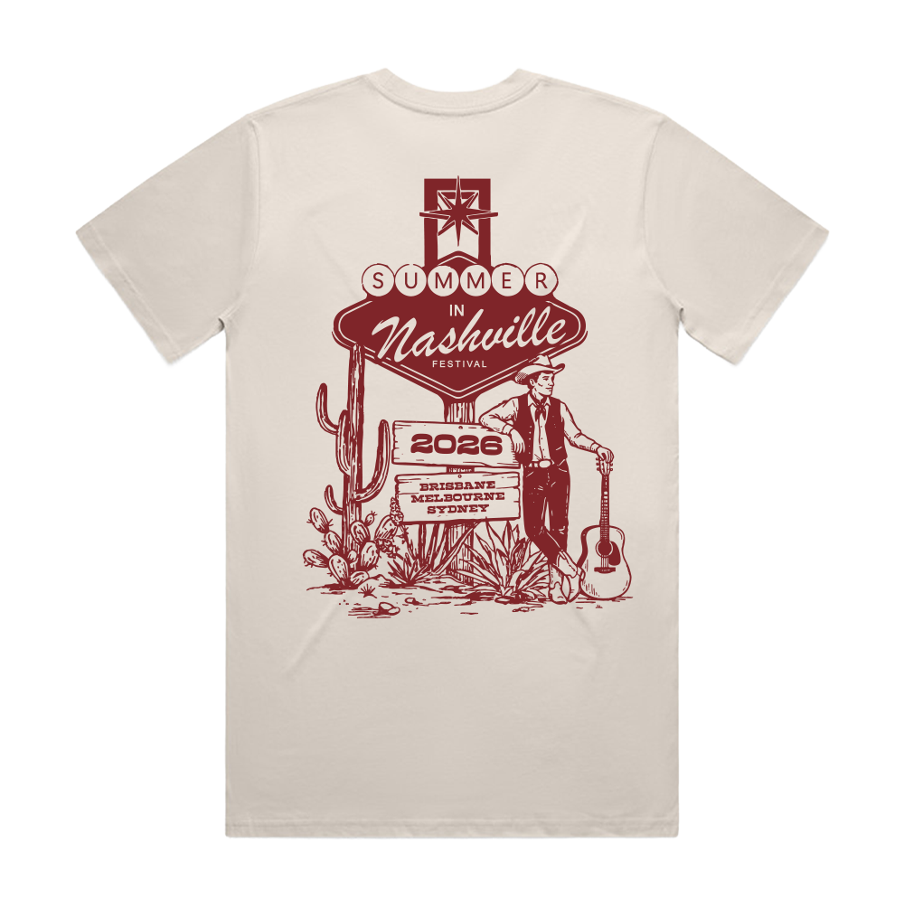 Summer In Nashville Red Cowboy T-Shirt