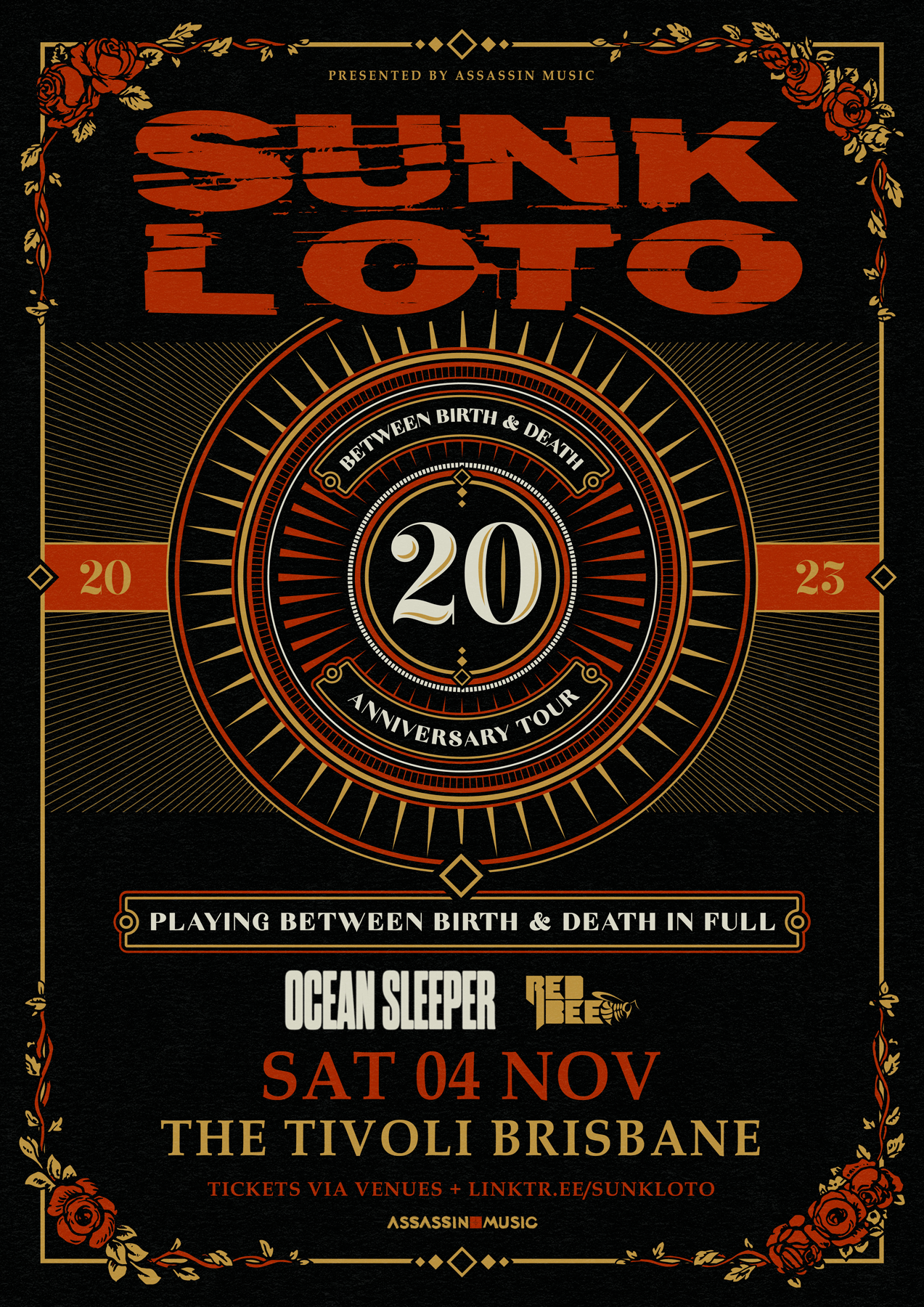 Sunk Loto | Signed Tour Poster (Brisbane)