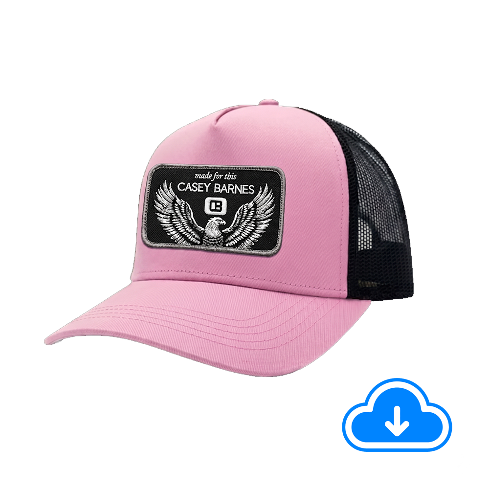 Casey Barnes Pink Trucker Hat w/ Digital Download