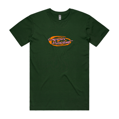 ★BADBLOOD★ Cosmo Reflective Ringer T-Shirt Green Camo Abstract Neon camouflage