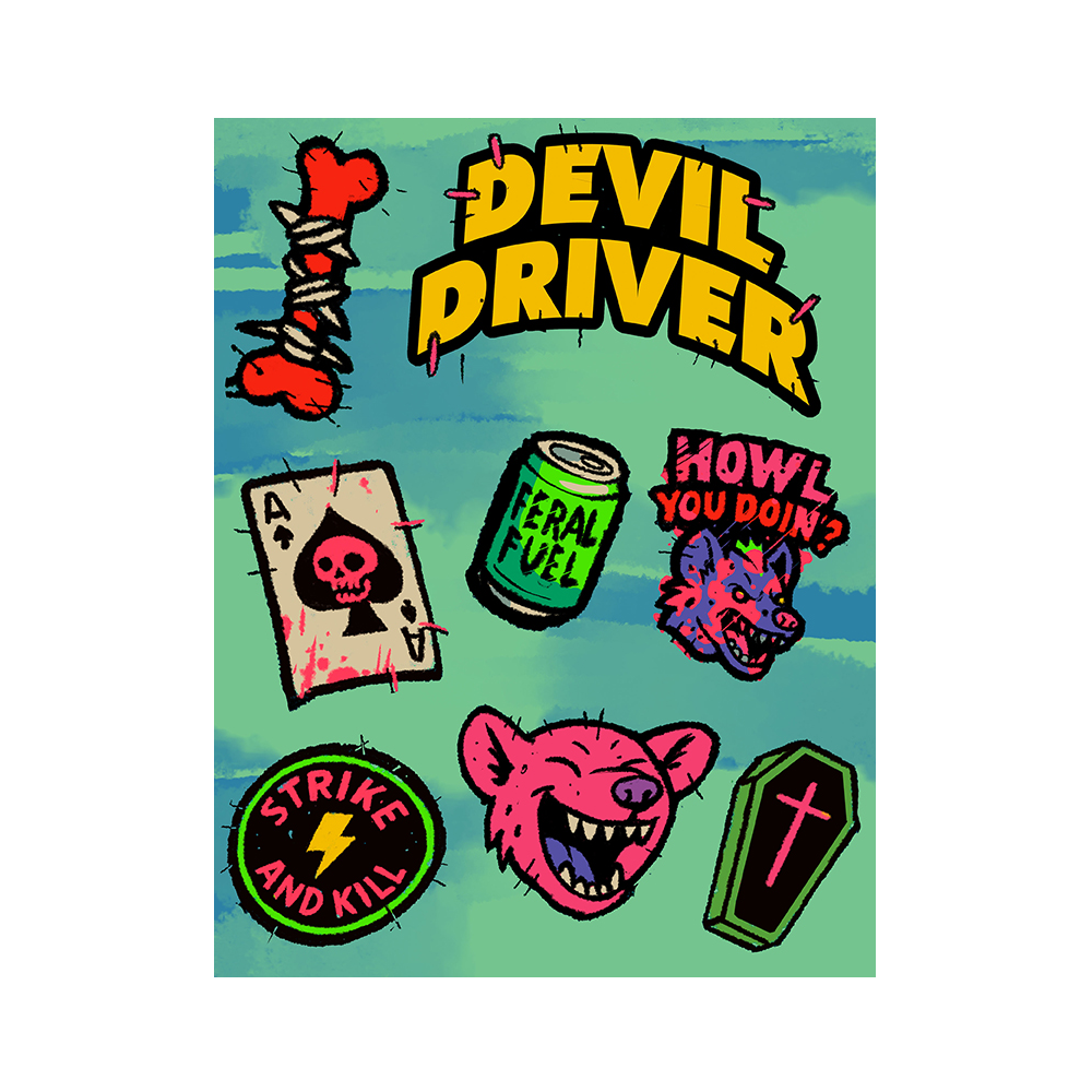 DevilDriver Sticker Sheet