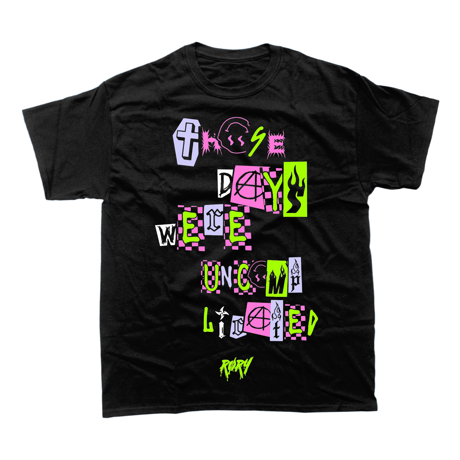 THOSE DAYS WERE UNCOMPLICATED T-SHIRT (BLACK)