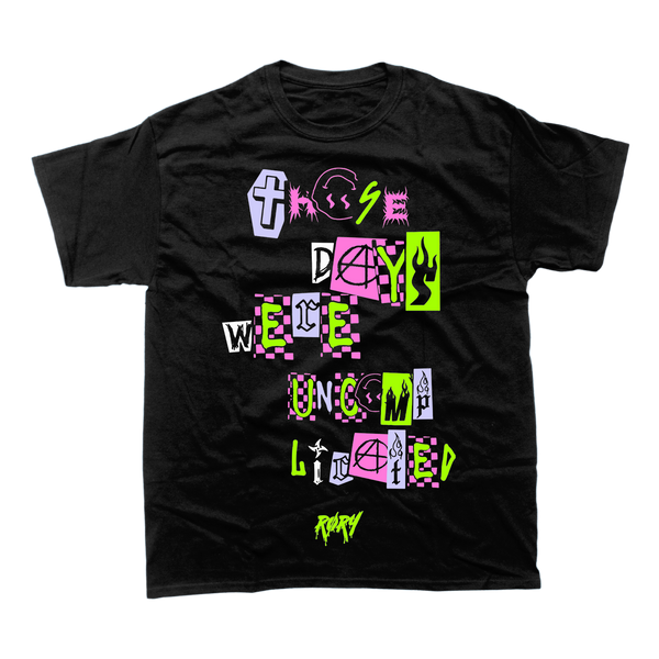 THOSE DAYS WERE UNCOMPLICATED T-SHIRT (BLACK)