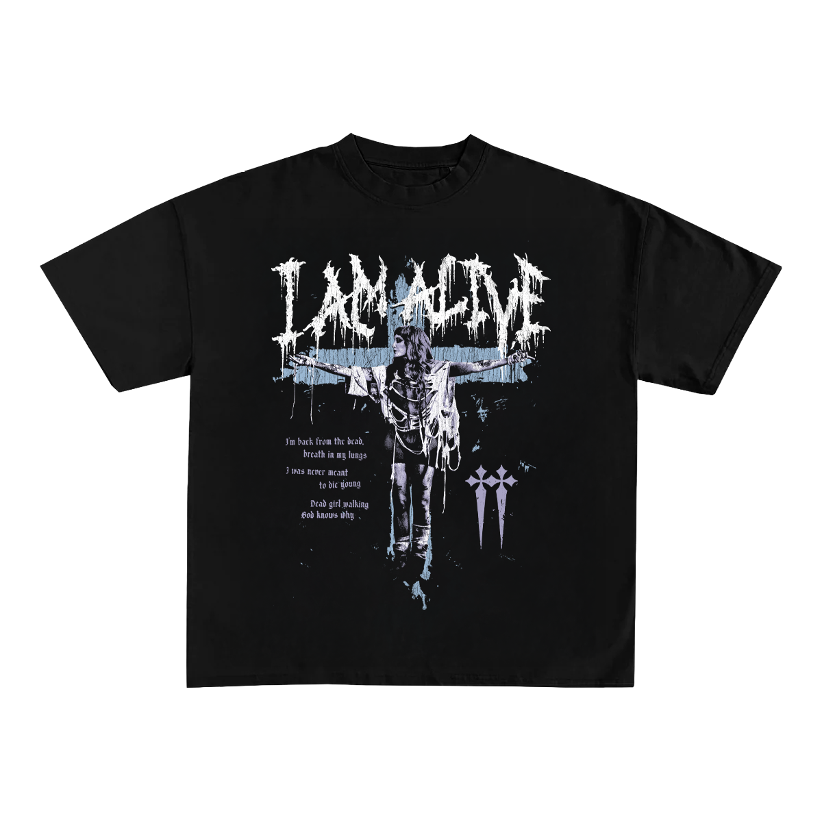 CRUCIFIX T-SHIRT (BLACK)