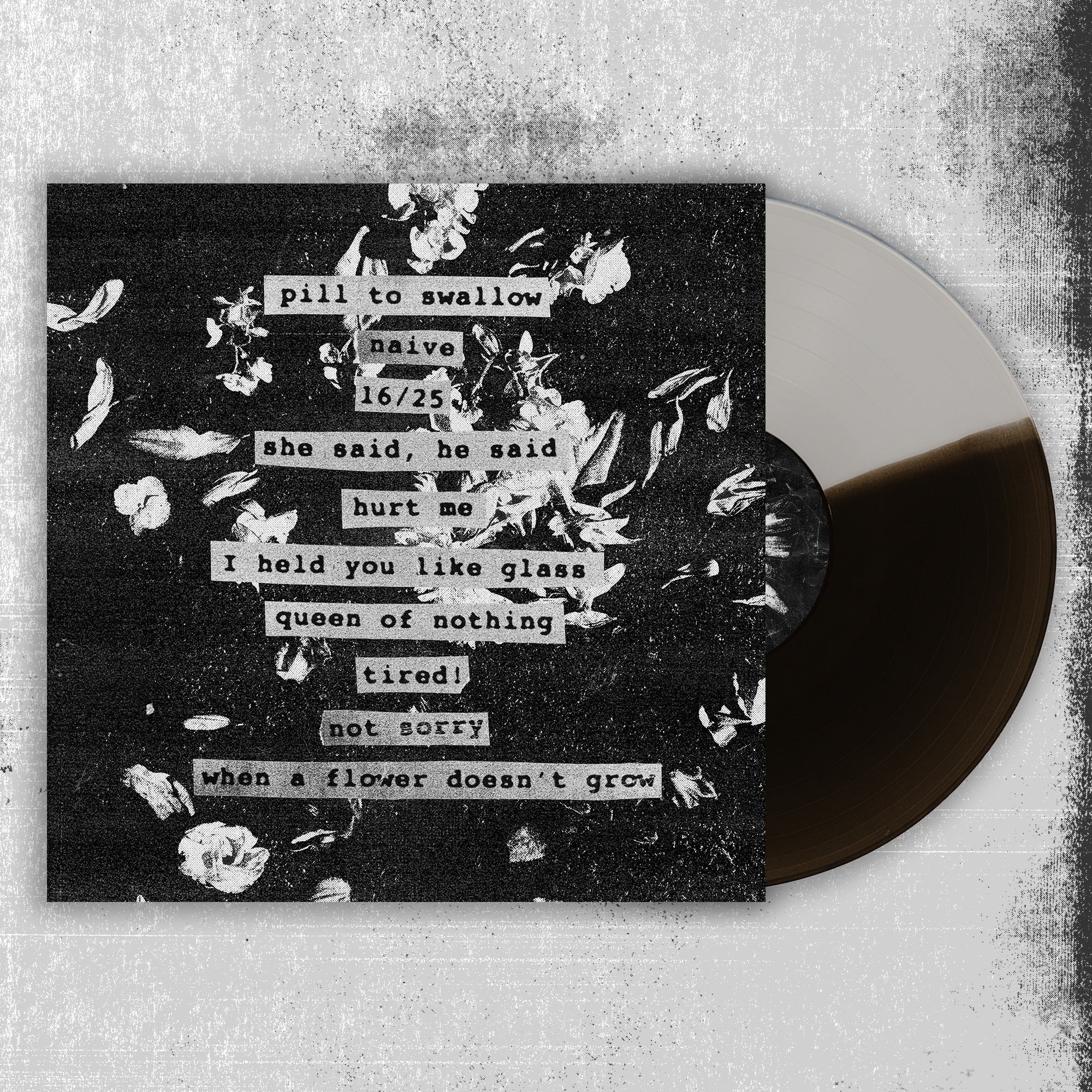 Softcult - When A Flower Doesn't Grow (Black/Grey LP) + Zine (Signed)