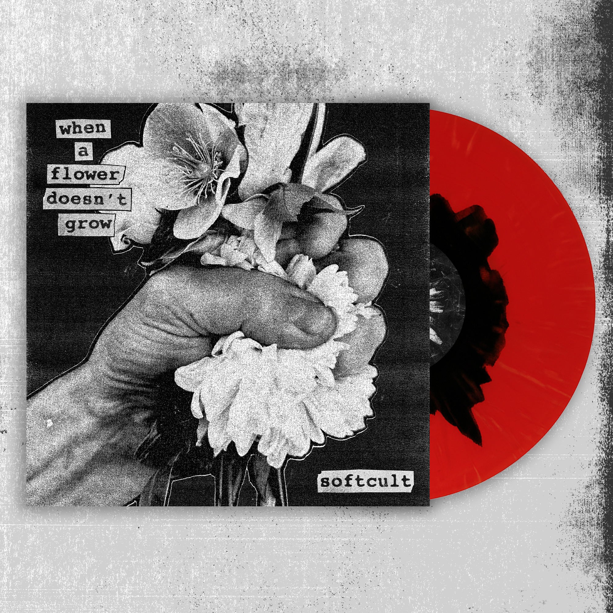 Softcult - When A Flower Doesn't Grow (Black/Red LP) + Zine (Signed)