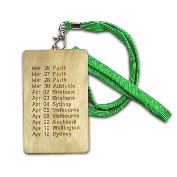 CTD | Exclusive Australia VIP Wooden Lanyard