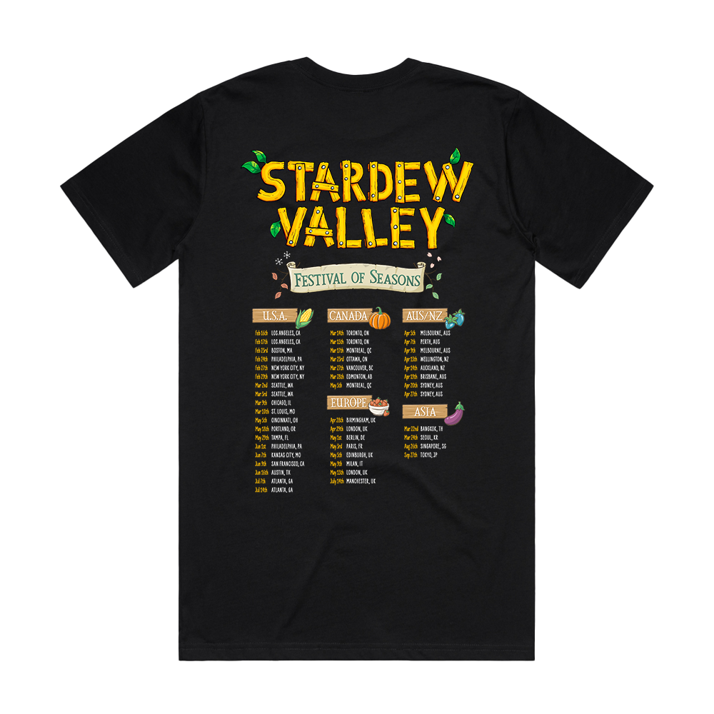Stardew Valley | Tour T-Shirt (Black)