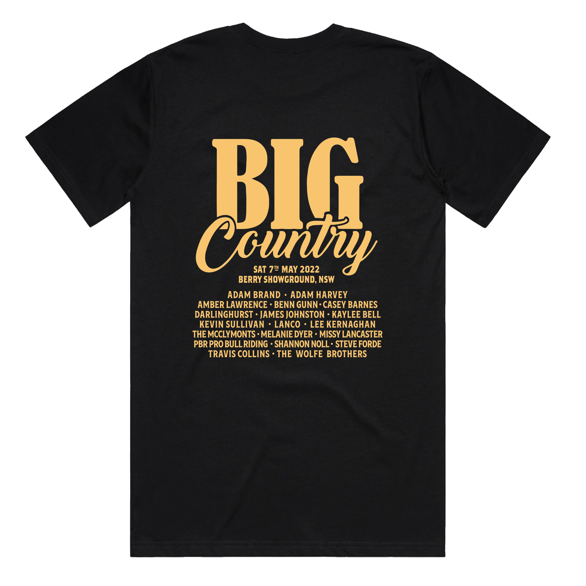 Big Country Festival Black Tee