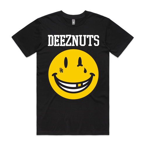 Deez Nuts - Smiley Black Tee