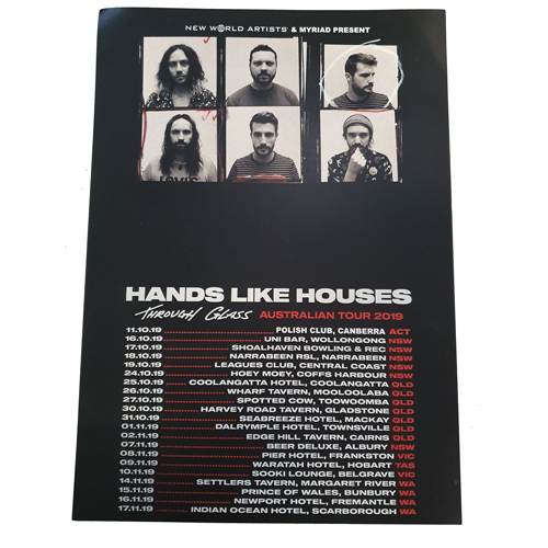 Hands Like Houses - 2019 Aus Tour Poster