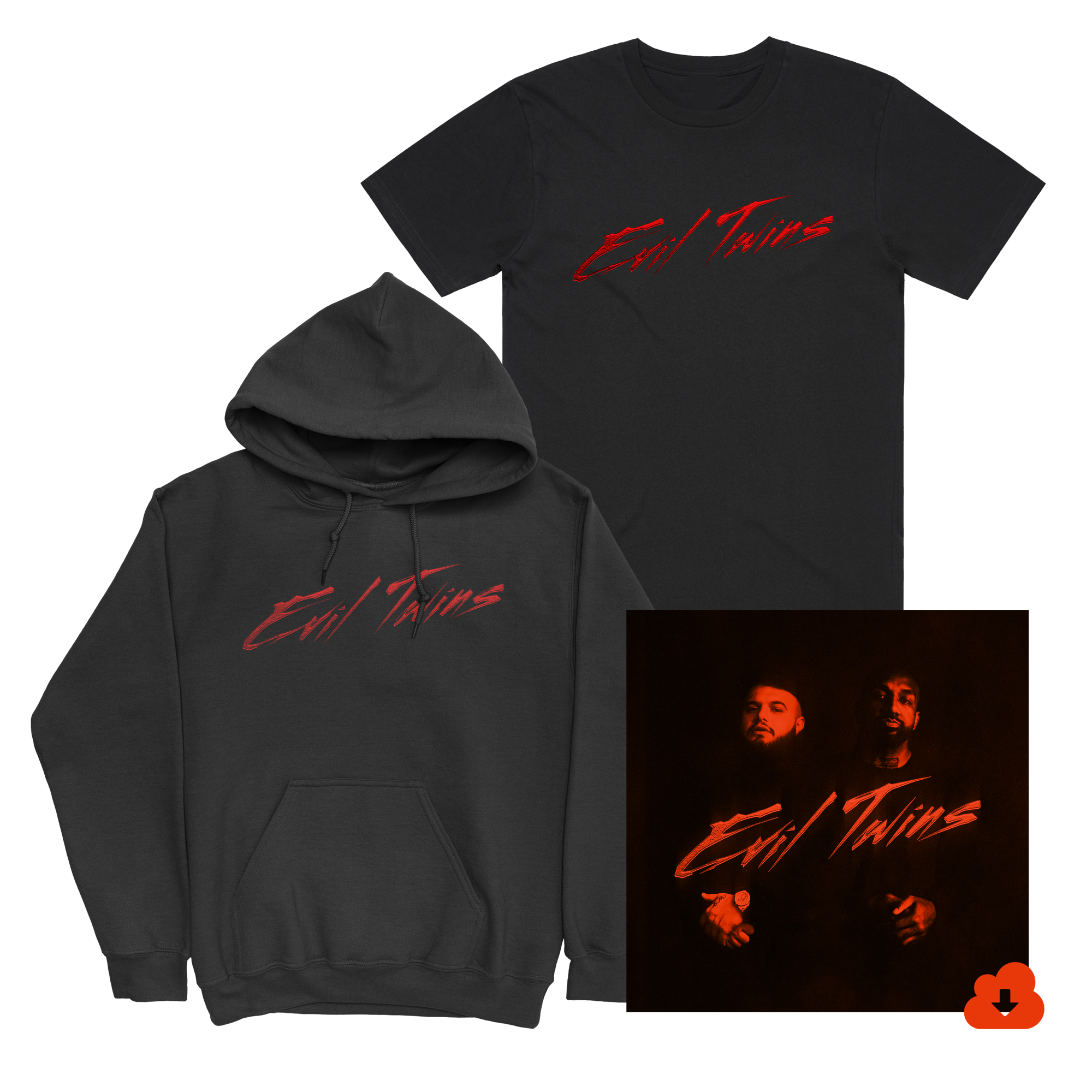 Evil Twins | Hoodie + T-Shirt + Download Bundle