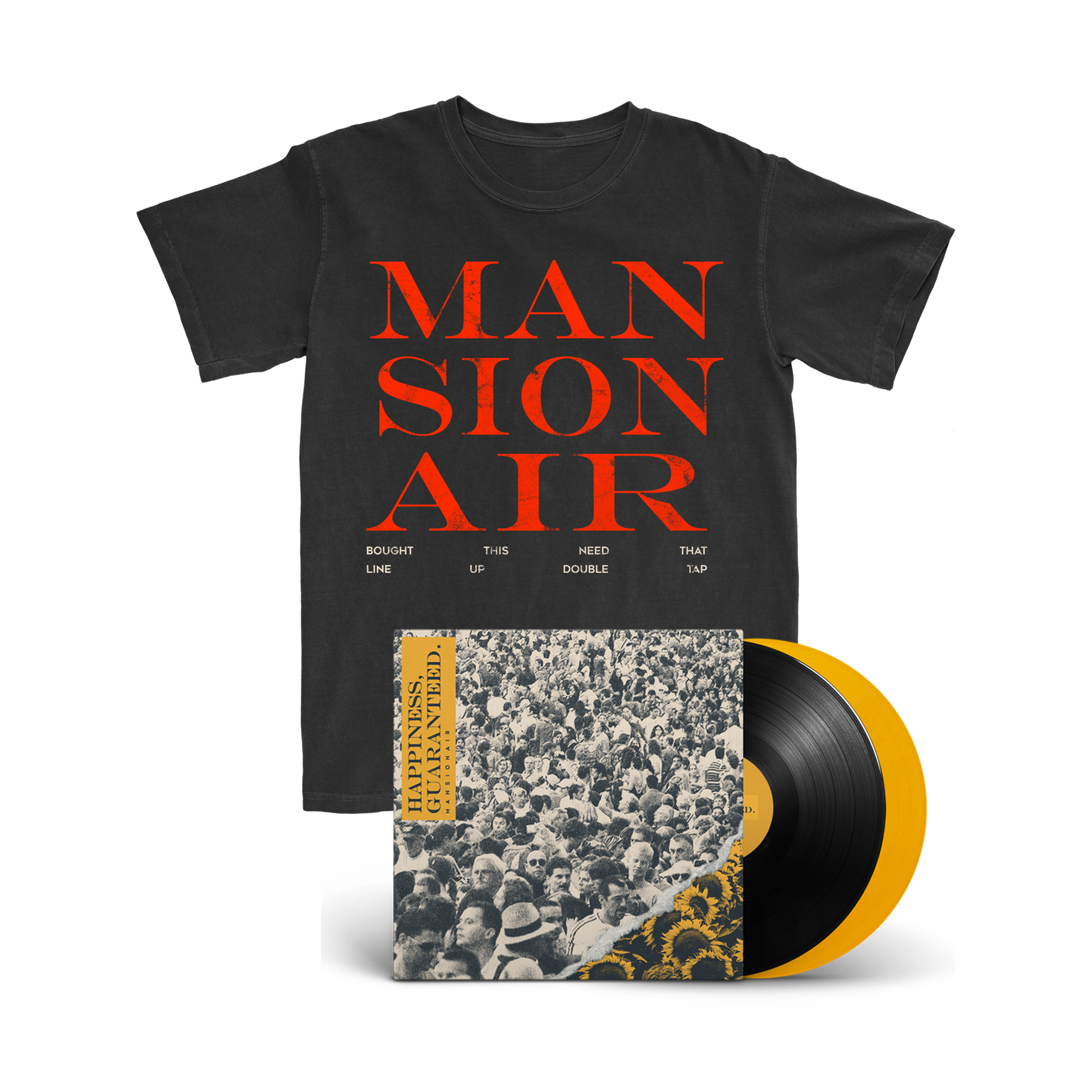 Mansionair | Double Tap T-Shirt + Vinyl Bundle