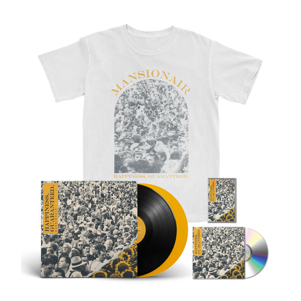 Mansionair | 'Happiness, Guaranteed' T-Shirt + Music Bundle