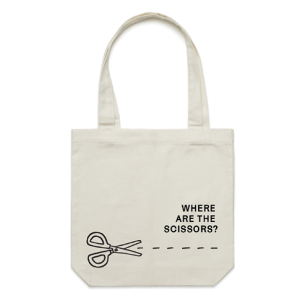 Too Peas | Scissors Tour Tote Bag