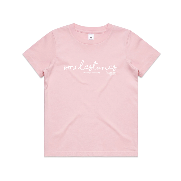 Smilestones Kids T-Shirt (Pink)